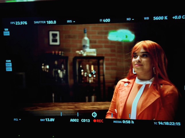 Behind the scenes from commercial shoot